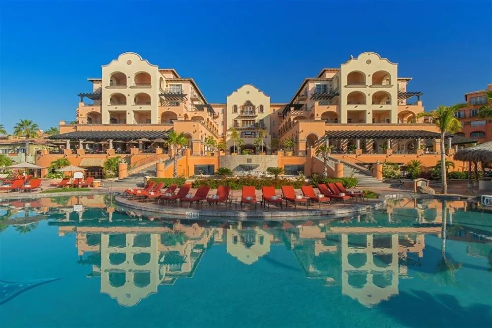 Beautiful traditional architecture and lush oceanfront resort grounds of the Hacienda del Mar Los Cabos, Autograph Collection.
