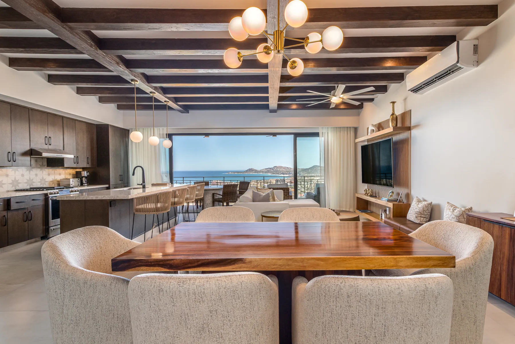 CENIT dining room with panoramic ocean views