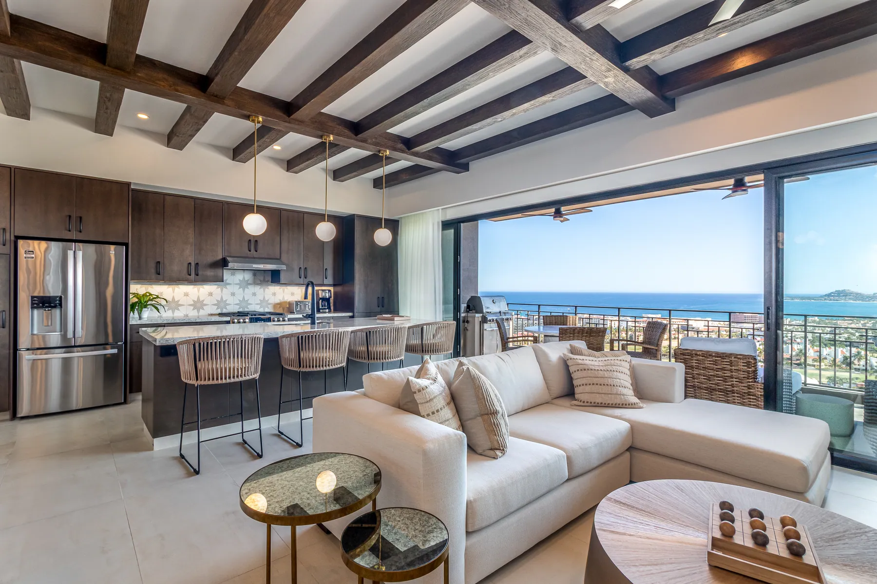 CENIT living room and ocean-view terrace