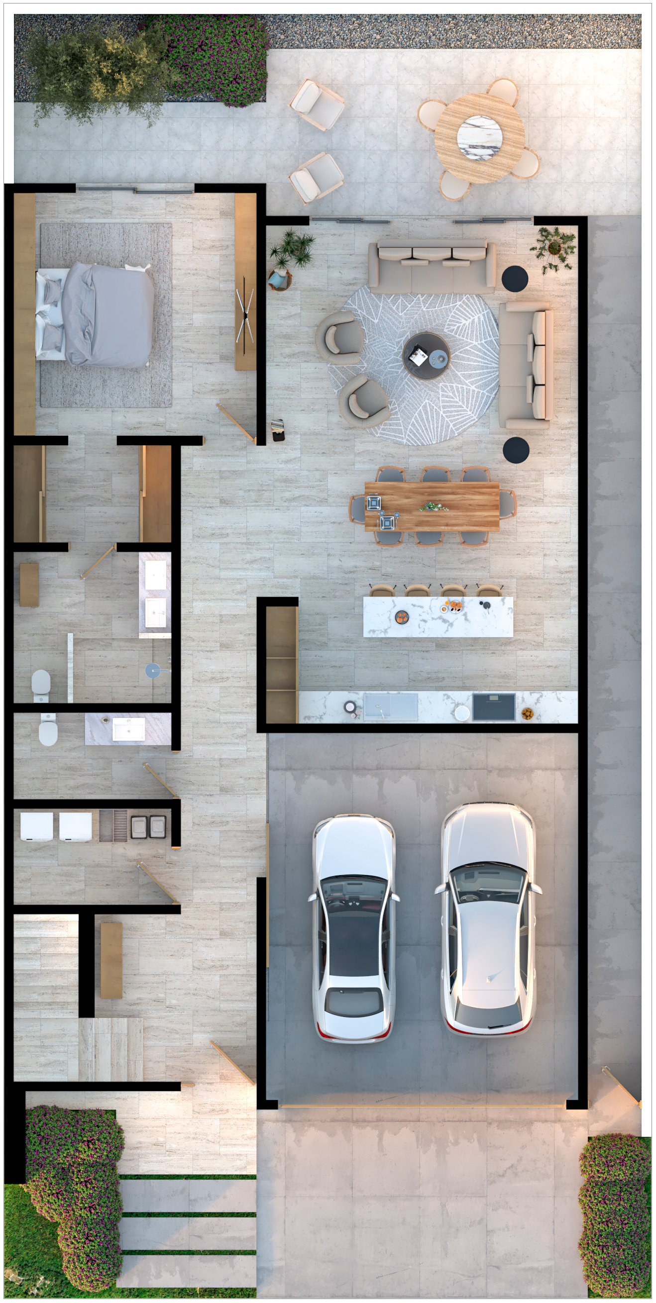 Solara del Mar Agave model ground floor plan