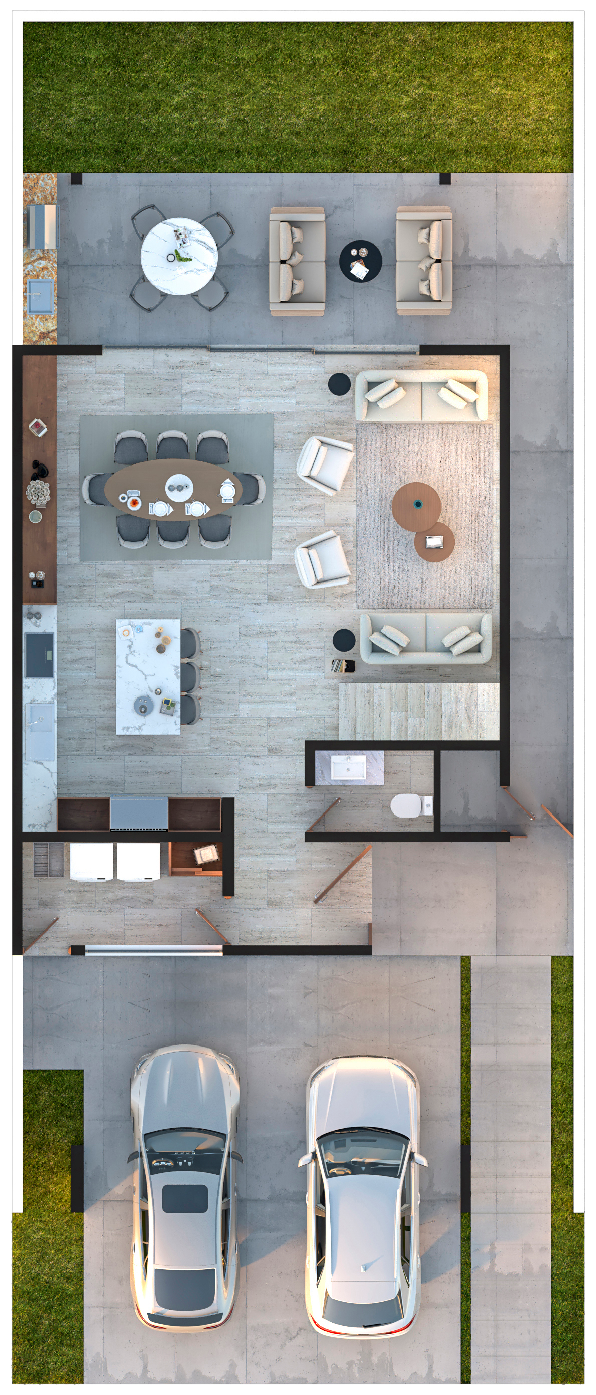 Solara del Mar Laurel model ground floor plan
